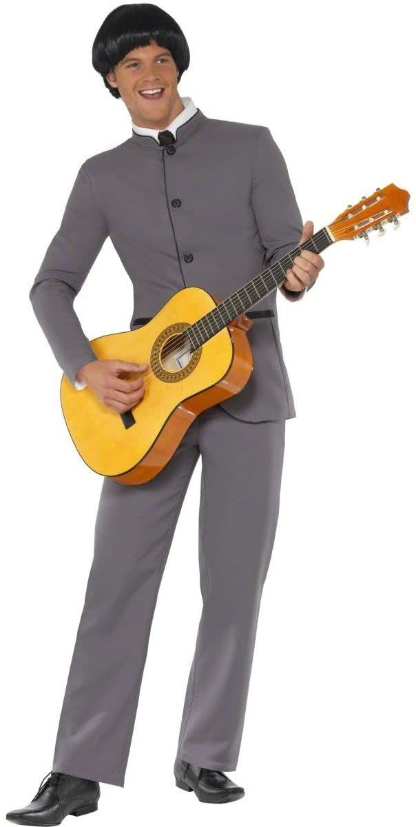 Beatles kostuum | Pak bestaande uit grijs jasje en broek maat M (50/52)